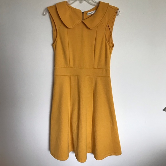 ModCloth SunnyGirl Foxtail Mustard Dress - Picture 2 of 5